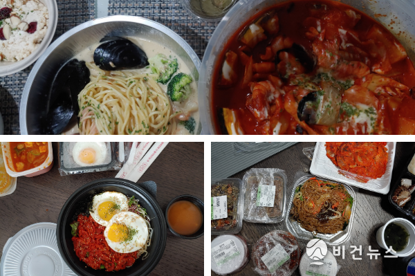 대다수 배달음식은 일회용기에 담겨 온다. (사진=온라인커뮤니티)