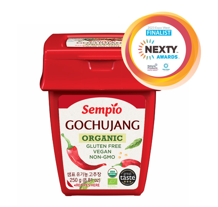 샘표는 '유기농 고추장'이 ‘2023 국제자연식품박람회(Natural Products Expo West 2023)’에서 선정하는 ‘올해의 혁신 제품’ 최종 후보에 올랐다 (사진=샘표 제공)
