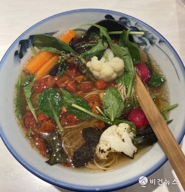 아후리의 비건 라멘. (사진=김민영 기자)