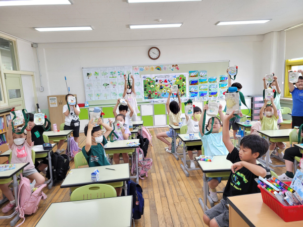 학교로 찾아가는 기후변화 교육 수업 전경. (사진=양천구 제공)