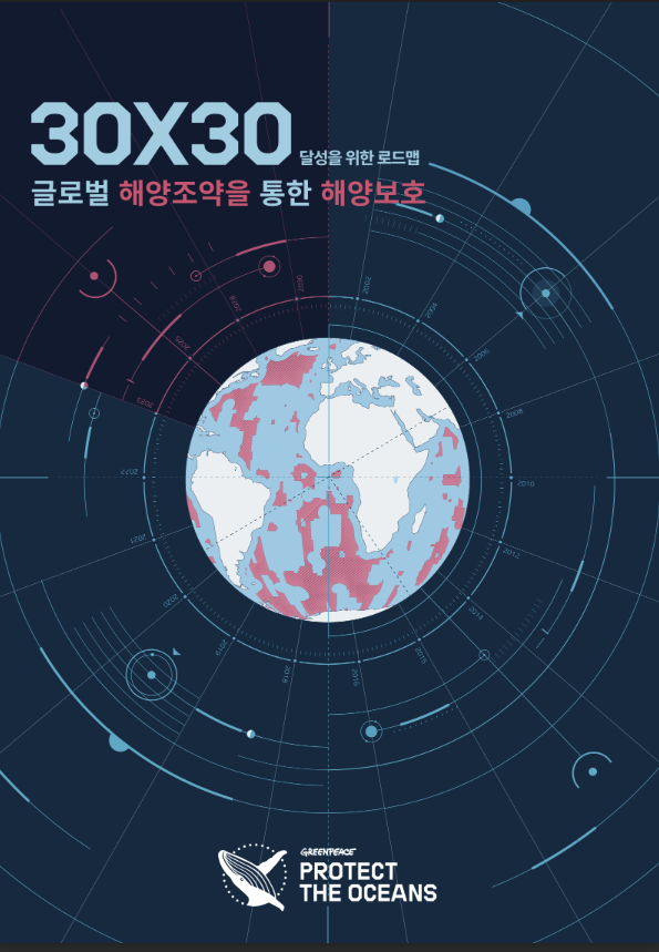 '글로벌 해양조약을 통한 해양보호’ 보고서. (사진=그린피스 제공)