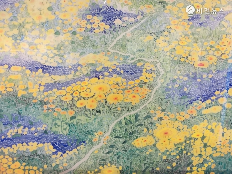 51x40cm, 비단, 분채, 이채