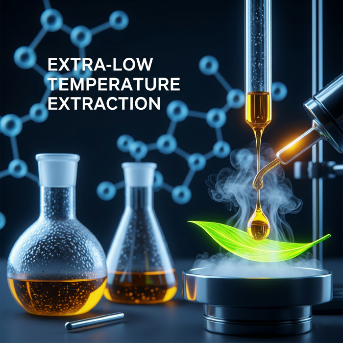 금정바이오의 저온 정밀 추출 기술 ‘엑저추출’(Extra-low temperature Extraction) 개념 이미지. (사진=금정바이오 제공)