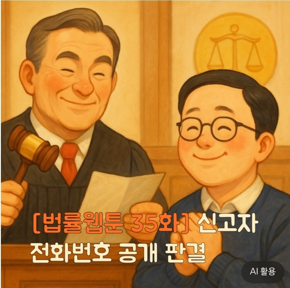 법률 웹툰 35화 장면 (사진=정태원 변호사 측 제공)