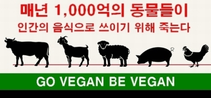 서울 광화문서 비건 단체 기자회견…"동물은 음식이 아니다"