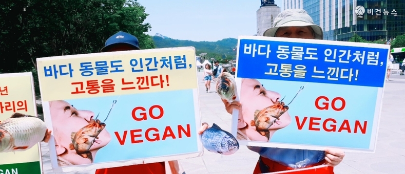 [전문] "바다 지키는 실천, 비건 채식으로"…비건 단체들 '세계 해양의 날' 맞아 기자회견