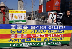 동물은 음식 아니다…비건 채식 촉구 기자회견 열려
