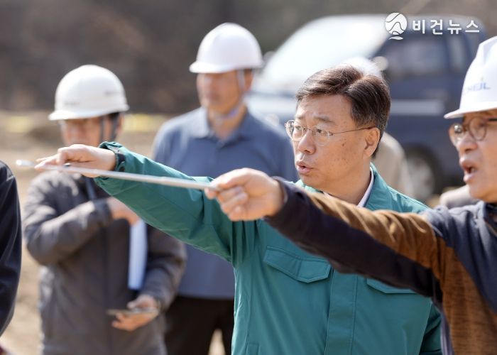 신상진 성남시장, 율동 오토캠핑장 조성공사 현장 점검