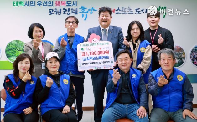 태백바르게살기운동 삼수동위원회, 영남지역 산불 피해복구 성금 기부