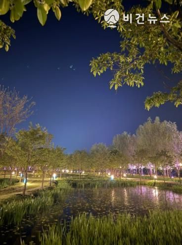 거창군 창포원 야간경관 조명