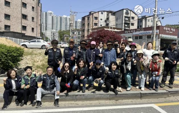 수원시 장안구 파장동, 봄맞이 손바닥정원 정비