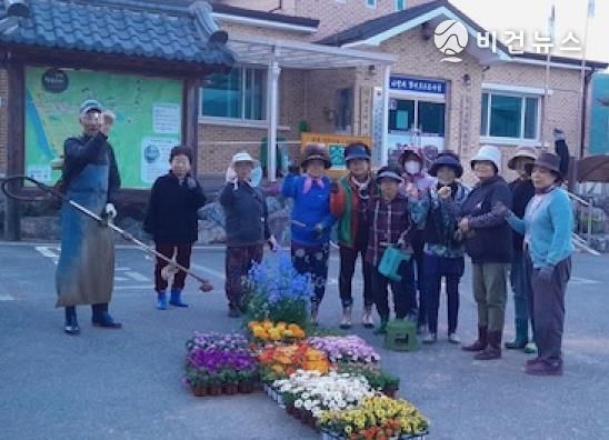 단월면 꽃묘 식재 사진