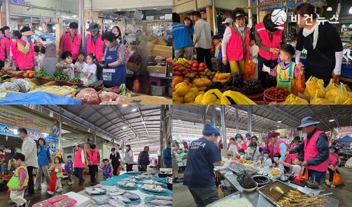 어린이 전통시장 장보기 체험 행사. (사진제공-나주시)