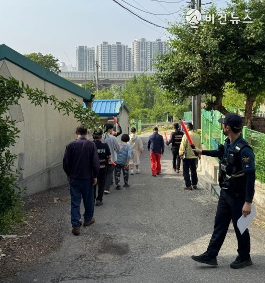 미추홀구, 산사태 대비 주민 대피 훈련