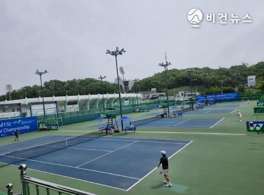 '2025 ITF 안동국제남여테니스투어대회' 개막