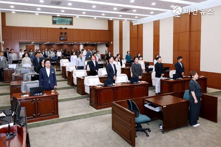 10일 열린 동작구의회 제341회 제1차 정례회 제1차 본회의 모습