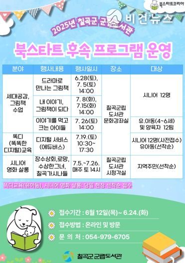 칠곡군립도서관 북스타트 후속프로그램 운영, 그림책 너머, 우리를 잇는 도서관
