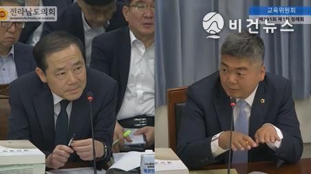 박원종 전라남도의원이 6월 9일 제391회 제1차 정례회 전라남도교육비특별회계 2024회계연도 전라남도교육비특별회계 결산 심사에서 중증장애인 생산품 우선구매 확대에 대해 질의하고 있다.