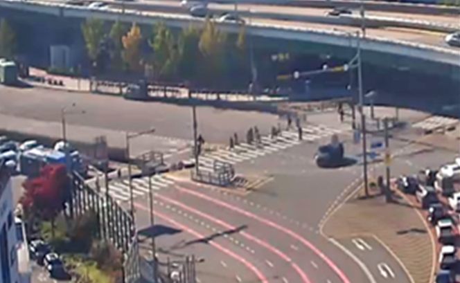 용산구 북한남삼거리 보행섬 설치 후