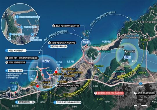 고성 대진항 사업계획도