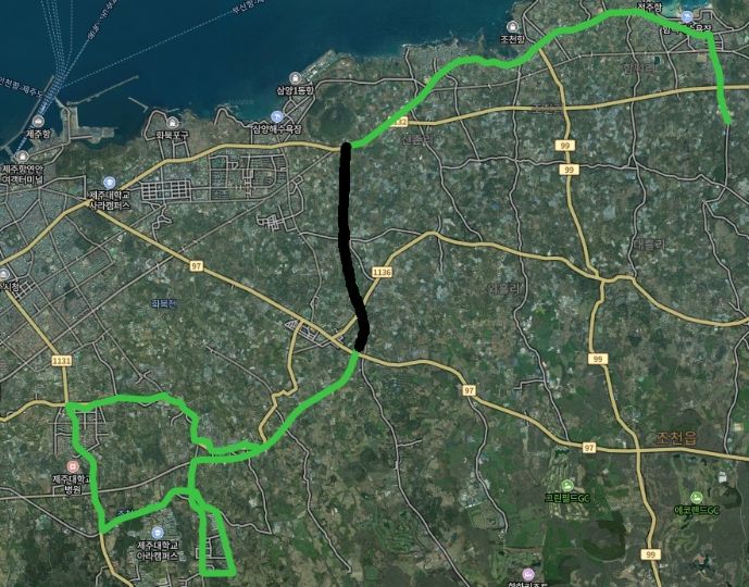 705번 공영 수소버스 노선도