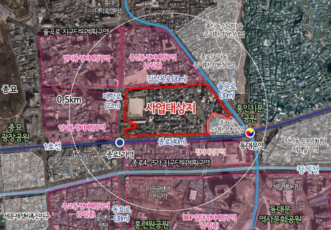 위치도 (효제동 292-2번지 일대)