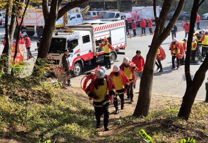 대전시, 보문산에서 산불진화 경연대회