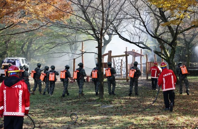 2025년 산불진화 통합훈련