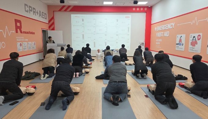 중대재해 예방' 위해 현업근로자 80명 안전체험 교육