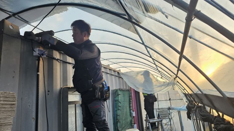 재난재해전문봉사단 봉사장면