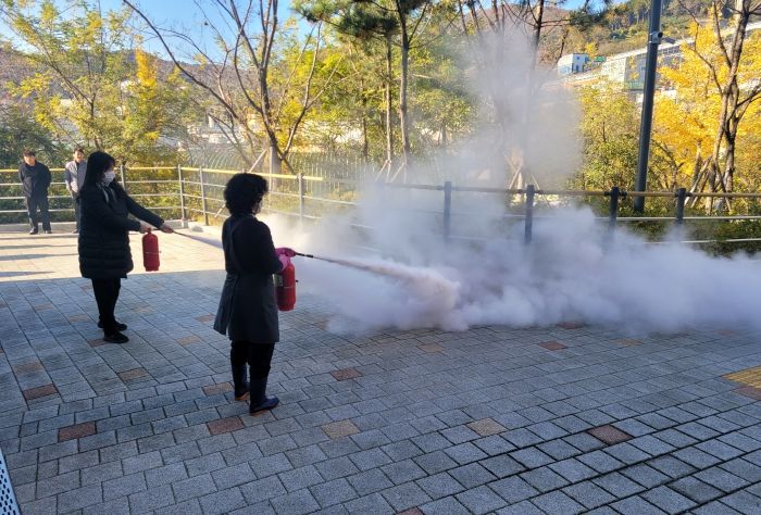 양산혁신지원센터 합동 소방훈련