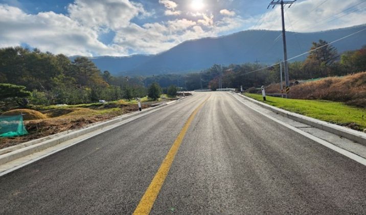 평창군, 삼방산 무공해 체험 도로 조성 공사 준공