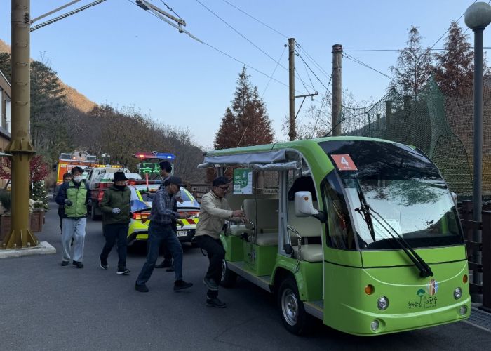 진주시, 산불재난 대비 주민대피 훈련 실시