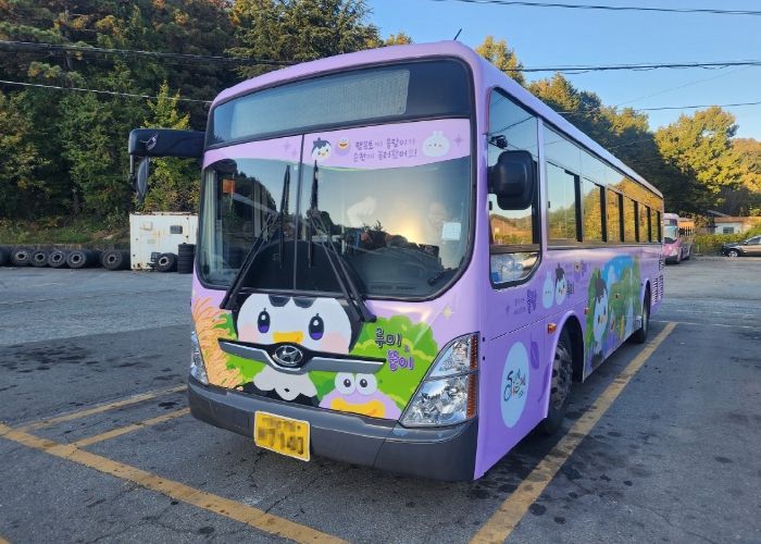 순천 도심 달리는 ‘루미뚱이×몰랑이’ 캐릭터 버스 운행